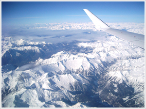 A view of the Alps